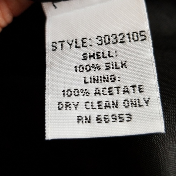 DAVID WARREN ▪ 100% Silk cocktail dress in black - Picture 8 of 8